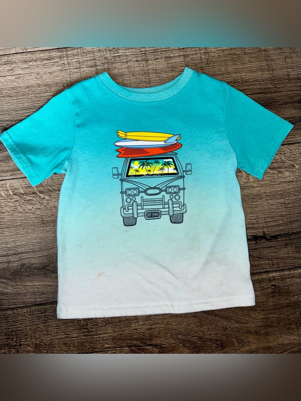 Garanimals Light Turquoise Tee with Green Logo